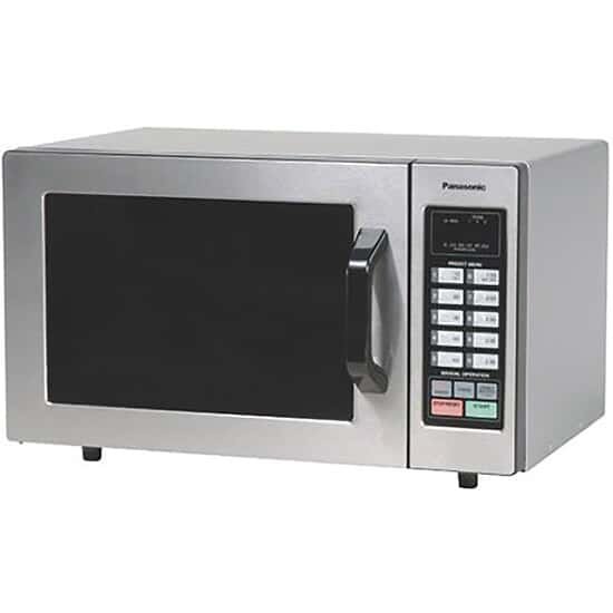 panasonic b005gspvhs programmable countertop microwave oven 1000 watts 0 8 cu ft stainless steel 120v 60 hz 2440639